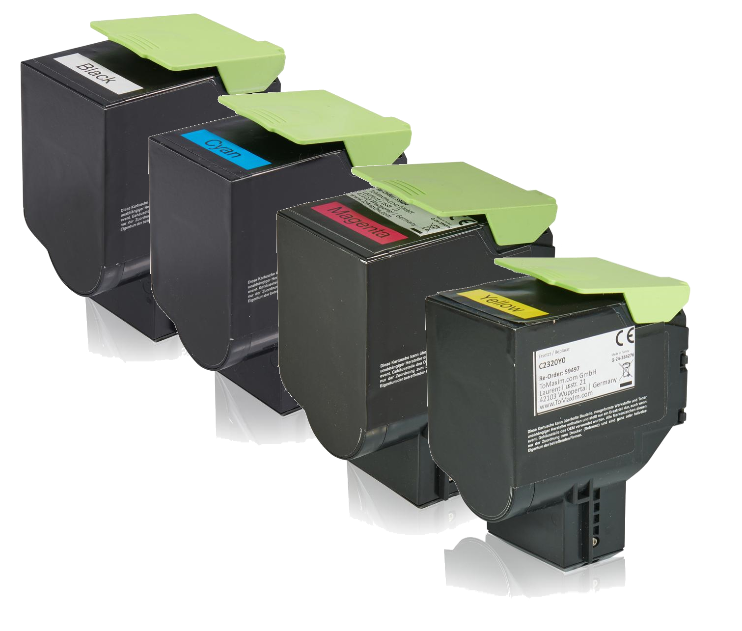 Multipack kompatibel zu Lexmark C2320X0 enthält 1xBK, 1xM, 1xC, 1xY