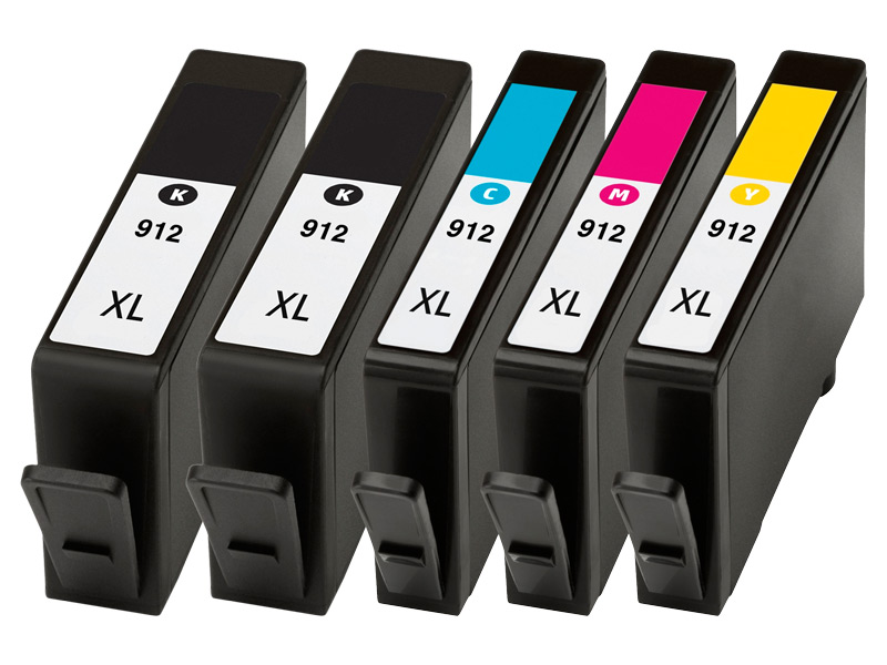 Multipack Kompatibel zu HP 912XL enthält 5x Tintenpatrone