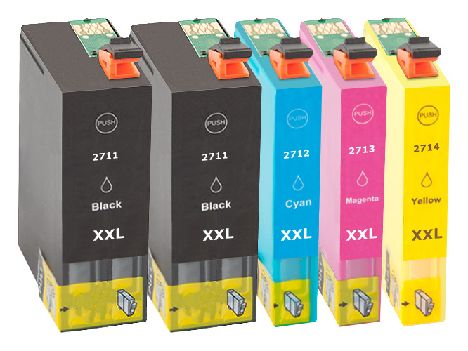 Multipack Kompatibel zu Epson 27 XXL enthält 5x Tintenpatrone