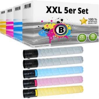 Multipack kompatibel zu Konica Minolta TN-321 enthält 5x Tonerkartusche