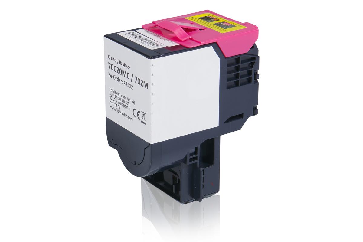 Kompatibel zu Lexmark 70C20M0 / 702M Tonerkartusche, magenta