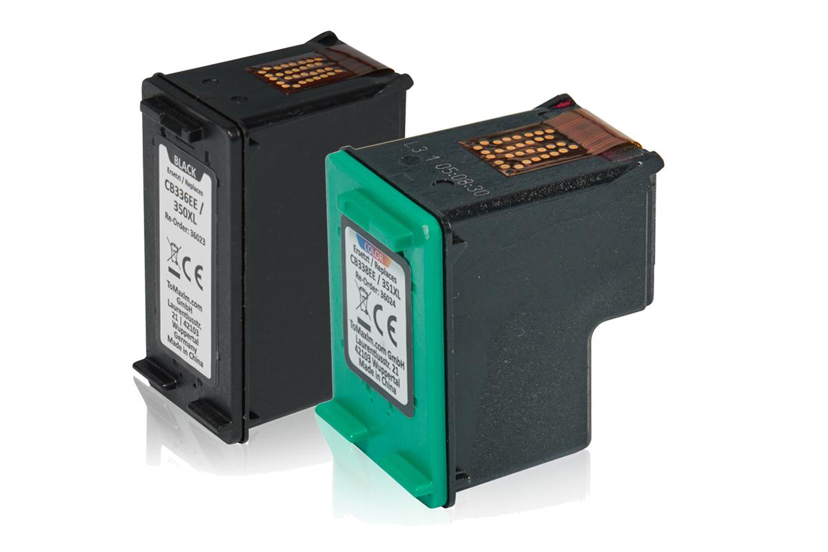Multipack kompatibel zu HP SD412EE / 350+351 XXL enthält 2x Tintenpatrone