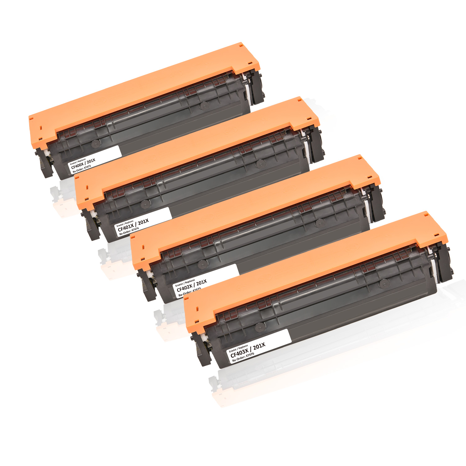 Multipack kompatibel zu HP 201X / CF400X + CF253AM enthält 4x Tonerkartusche