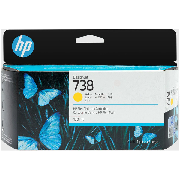Original HP 498N7A / 738 Tintenpatrone gelb