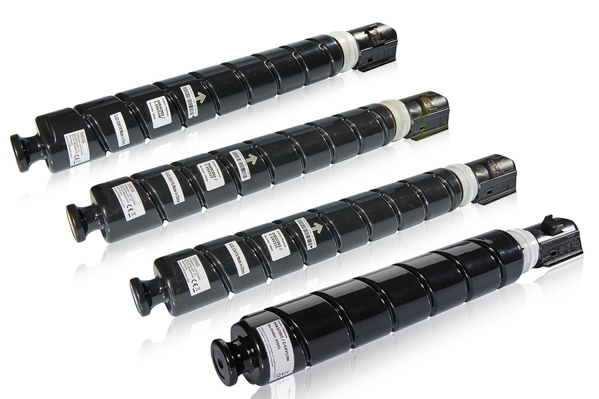 Multipack kompatibel zu Canon 0481C002 / CEXV51BK enthält 4x Tonerkartusche