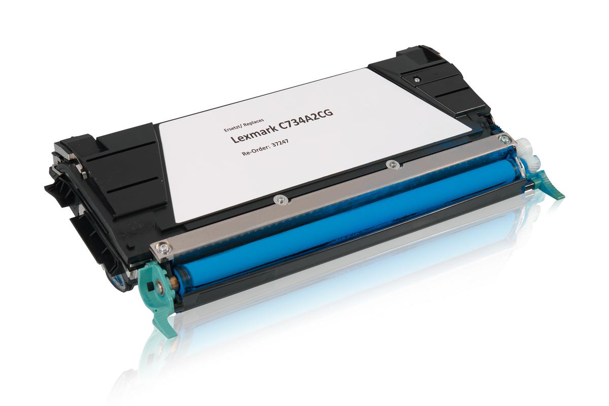 Kompatibel zu Lexmark C734A2CG Tonerkartusche, cyan