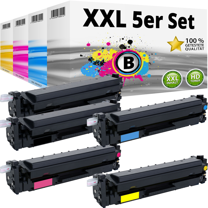 Multipack Kompatibel zu HP 410X enthält 5x Toner