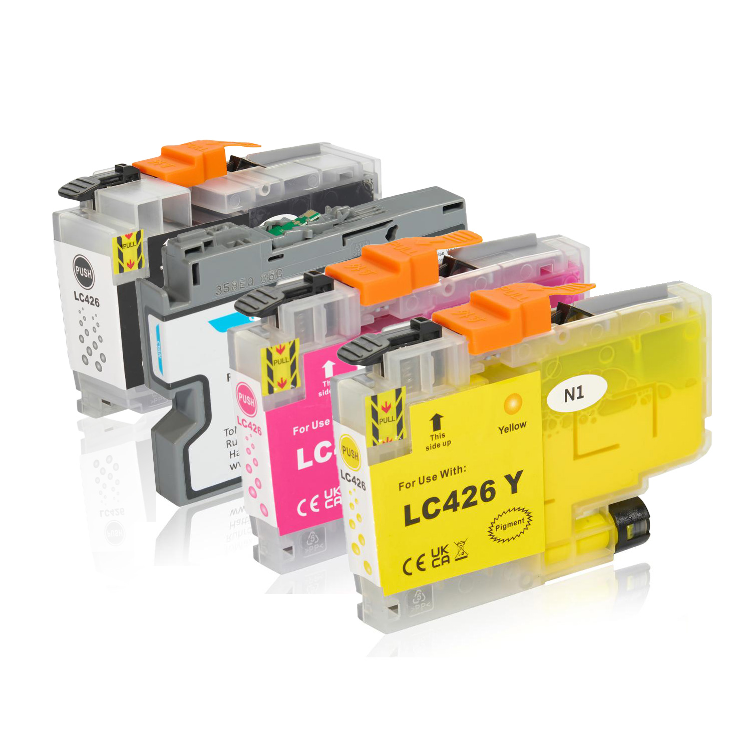 Multipack kompatibel zu Brother LC-426VAL enthält 1xBK, 1xC, 1xM, 1xY