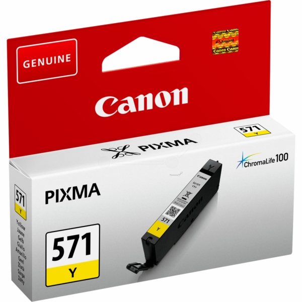 Original Canon 0388C001 / CLI571Y Tintenpatrone gelb