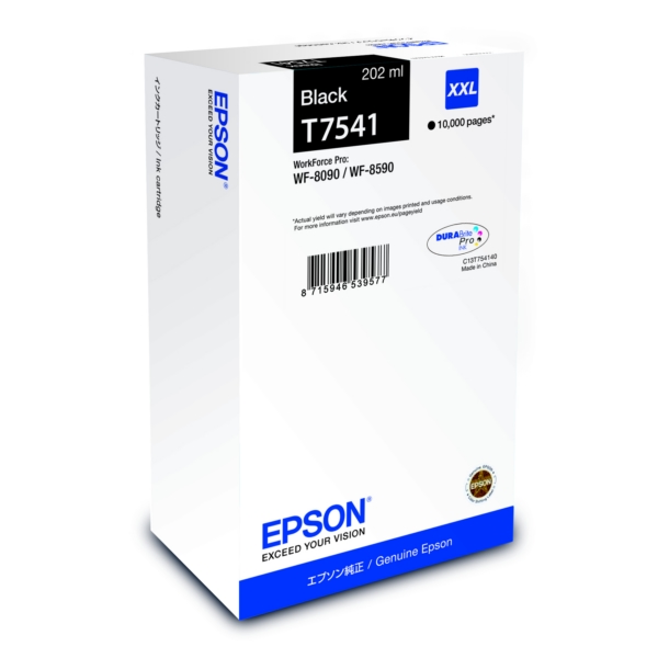 Original Epson C13T75414N / T7541 Tintenpatrone schwarz