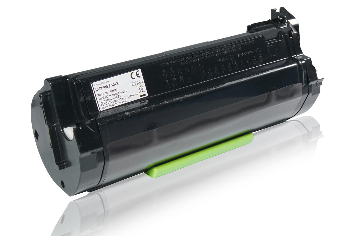 Kompatibel zu Lexmark 50F2X00 / 502X Tonerkartusche, schwarz