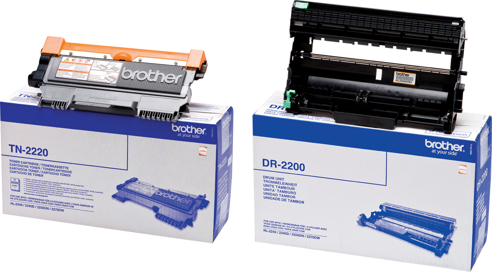 Original Brother Toner TN-2220 + DR-2200 Trommel