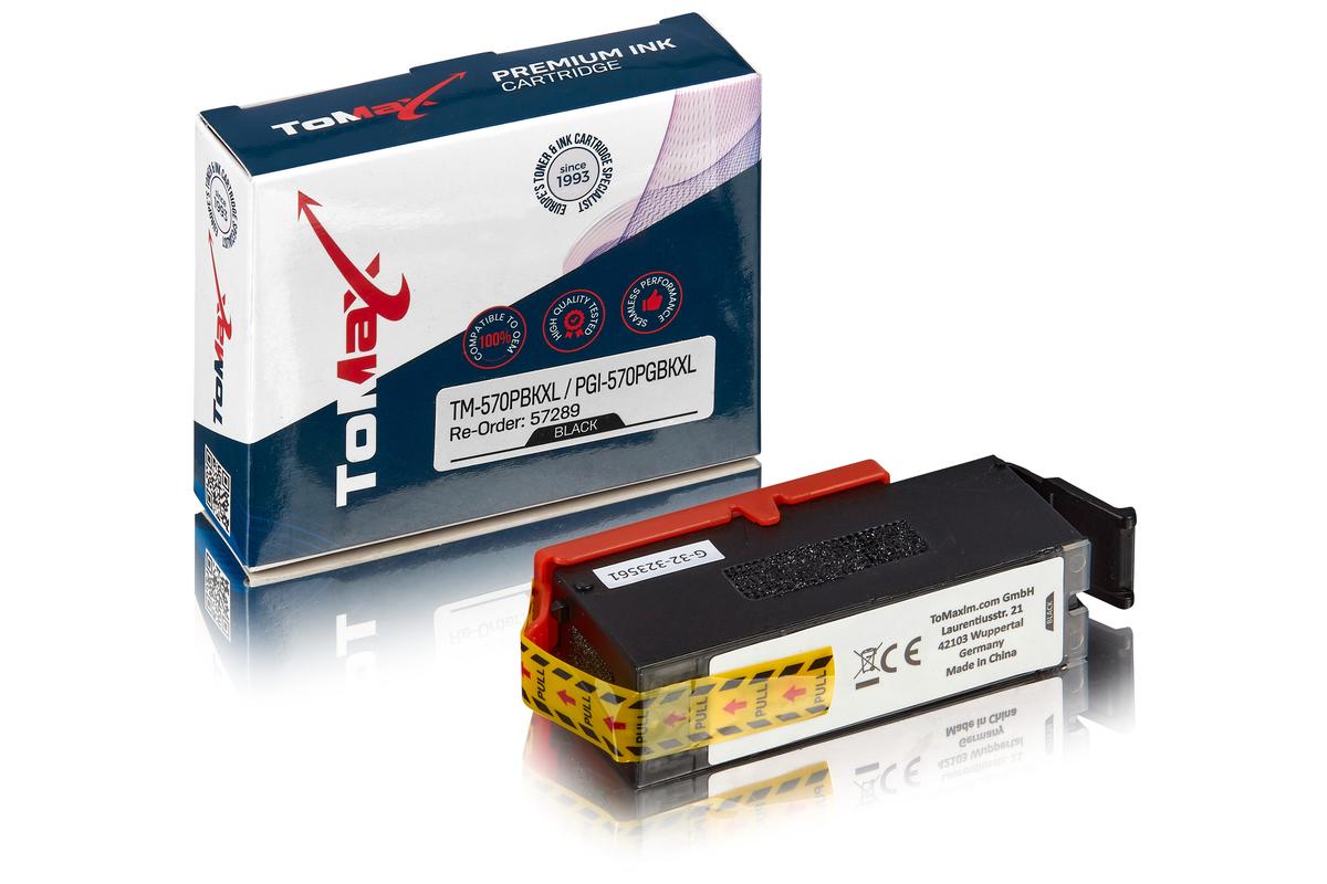 ToMax Premium ersetzt Canon 0318C001 / PGI-570PGBKXL Tintenpatrone, Pigment schwarz