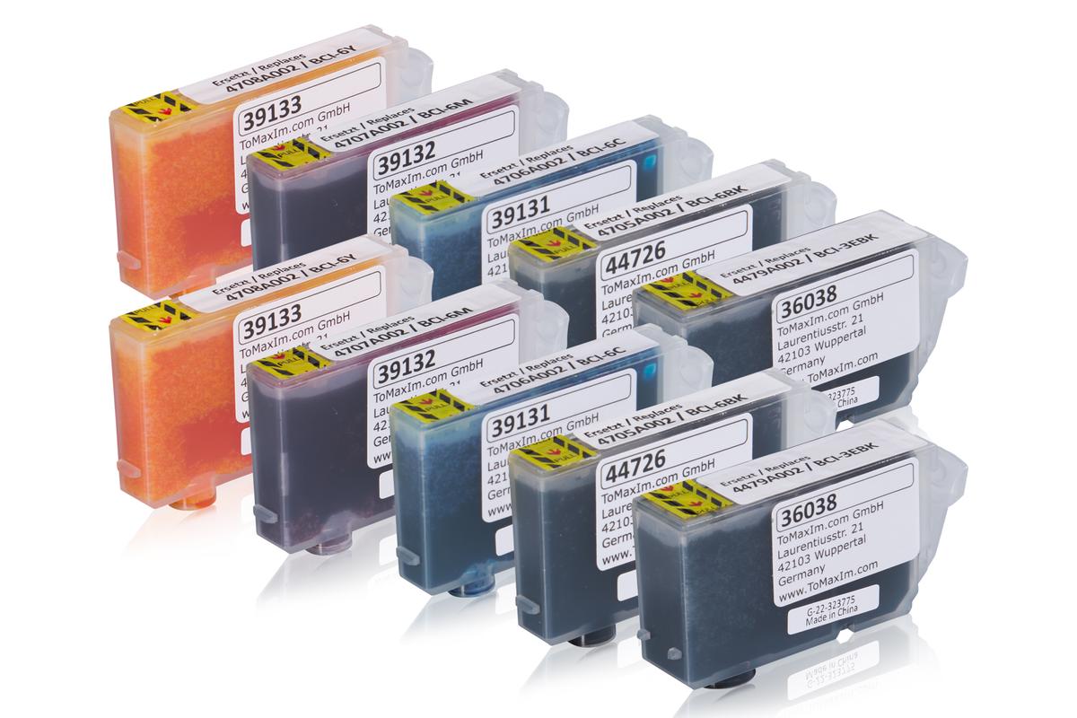 Vorteilspack kompatibel zu Canon 4479 A 028 / BCI-3  + 4706 A 022 / BCI-6 enthält 10x Tintenpatrone